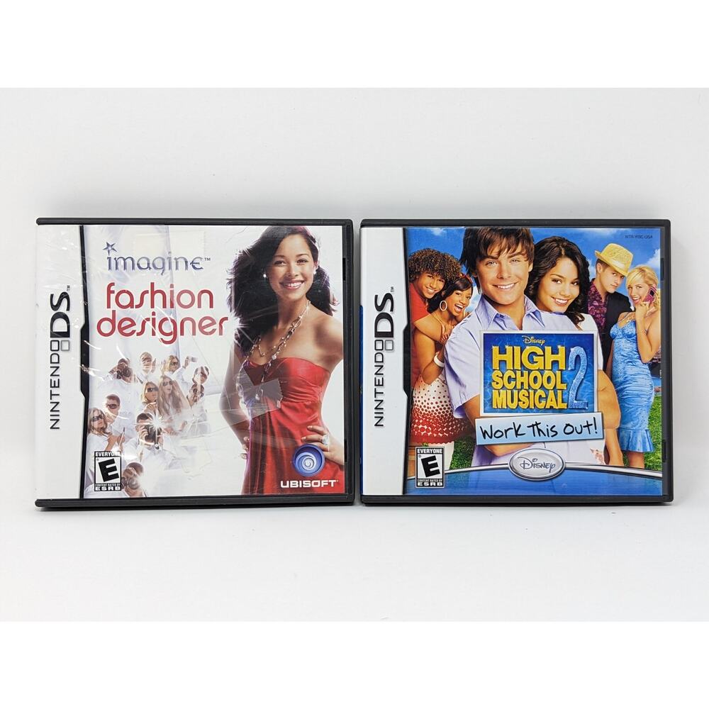 High School Musical 2 Work This Out & Imagine Fashion Designer Nintendo DS Games